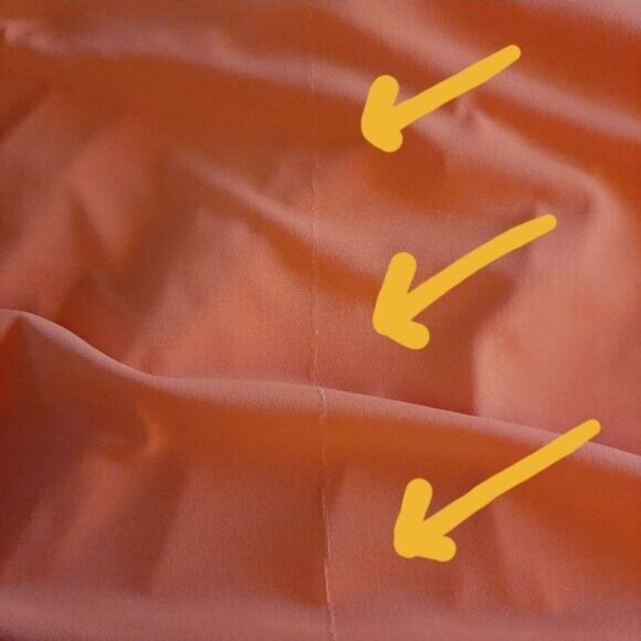 BOOHOO Cut-out Ruched Long Sleeve Mini Dress Orange Sz 8 Flawed - Picture 14 of 14